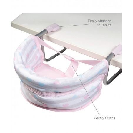 Baby Doll Feeding Seat in Classic Pastel Pink Fits Up to 20 Inch Baby Doll $24.68 Doll Accessories