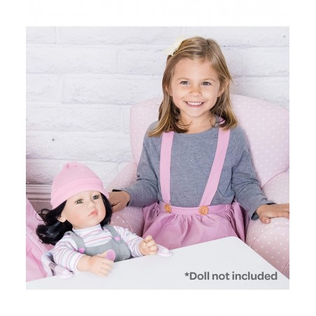 Baby Doll Feeding Seat in Classic Pastel Pink Fits Up to 20 Inch Baby Doll $24.68 Doll Accessories