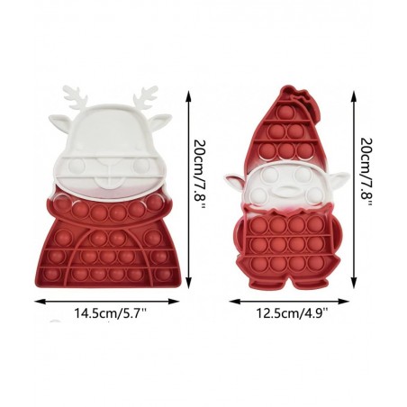 44 Pack Christmas Novelty Assortment Pop Dimple Toys Decorations Game Toys Packs for Kids Party Favors Christmas Goodie Bags ...