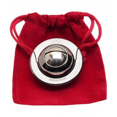 UFO Hanayama Brain Teaser Puzzle New 2019 Release Level 4 Difficulty Rating RED Velveteen Drawstring Pouch Bundled $32.54 Bra...