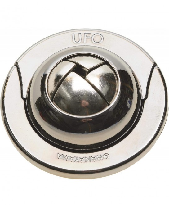UFO Hanayama Brain Teaser Puzzle New 2019 Release Level 4 Difficulty Rating RED Velveteen Drawstring Pouch Bundled $32.54 Bra...