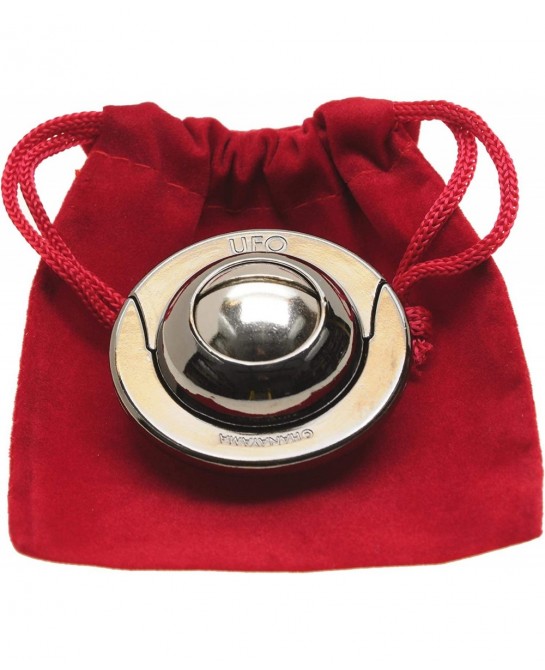 UFO Hanayama Brain Teaser Puzzle New 2019 Release Level 4 Difficulty Rating RED Velveteen Drawstring Pouch Bundled $32.54 Bra...