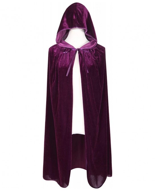 Kids Hooded Velvet Cloak Halloween Christmas Cosplay Fancy Cape $25.65 Kids' Costumes
