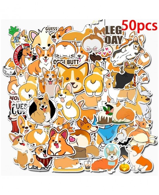 Cute Dog Stickers for Kids 50 PCS Waterproof Laptop Sticker Pack Vinyl Stickers for Car Cup Computer Guitar Skateboard Luggag...