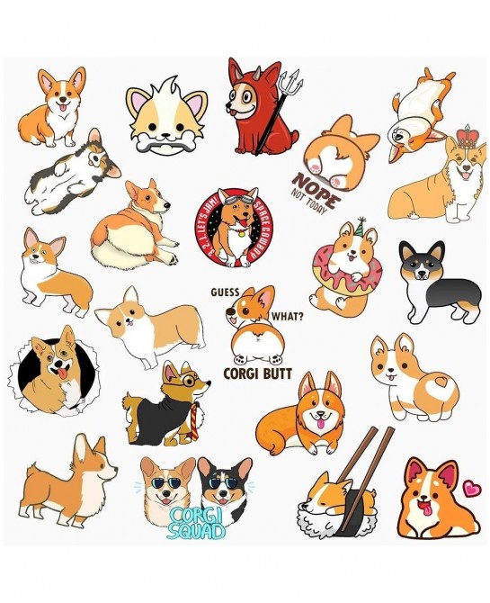 Cute Dog Stickers for Kids 50 PCS Waterproof Laptop Sticker Pack Vinyl Stickers for Car Cup Computer Guitar Skateboard Luggag...