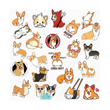 Cute Dog Stickers for Kids 50 PCS Waterproof Laptop Sticker Pack Vinyl Stickers for Car Cup Computer Guitar Skateboard Luggag...