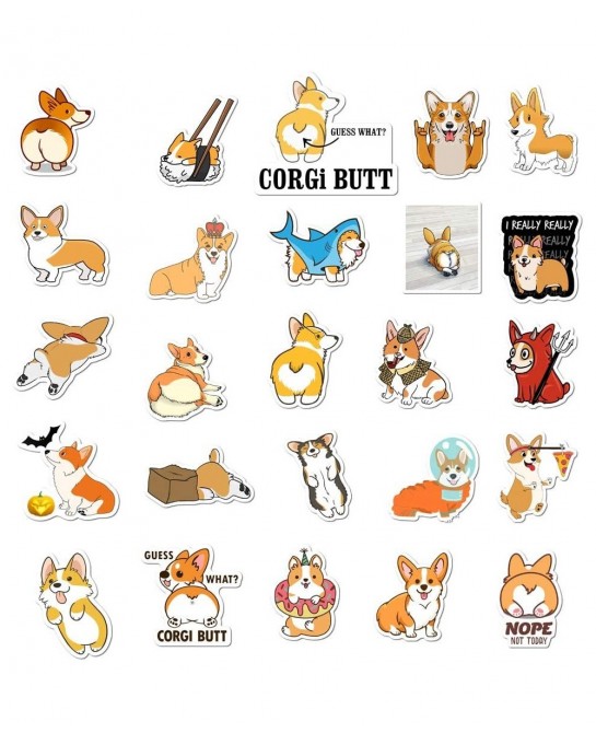 Cute Dog Stickers for Kids 50 PCS Waterproof Laptop Sticker Pack Vinyl Stickers for Car Cup Computer Guitar Skateboard Luggag...