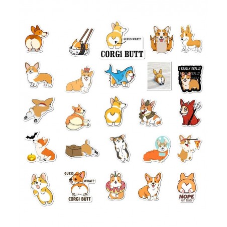 Cute Dog Stickers for Kids 50 PCS Waterproof Laptop Sticker Pack Vinyl Stickers for Car Cup Computer Guitar Skateboard Luggag...