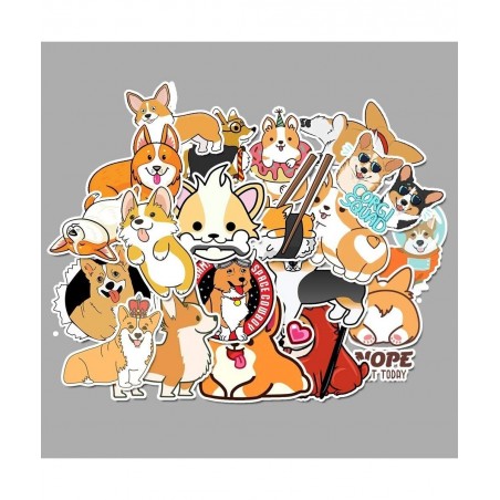 Cute Dog Stickers for Kids 50 PCS Waterproof Laptop Sticker Pack Vinyl Stickers for Car Cup Computer Guitar Skateboard Luggag...
