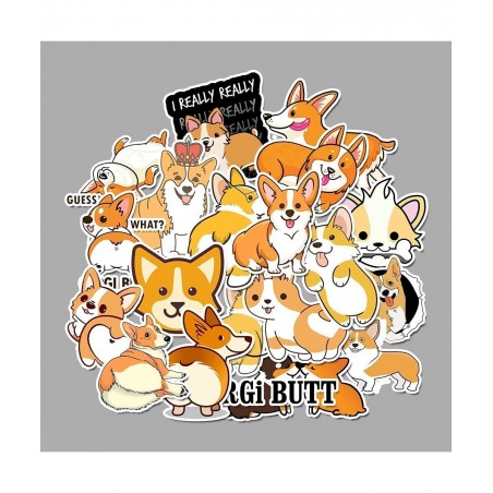 Cute Dog Stickers for Kids 50 PCS Waterproof Laptop Sticker Pack Vinyl Stickers for Car Cup Computer Guitar Skateboard Luggag...