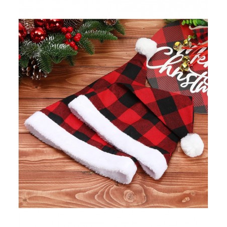 4 Pieces Christmas Santa Hat for Kids and 4 Pieces Christmas Bell Necklaces Ornaments for Merry Xmas Carnival Party $17.32 Ki...