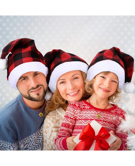 4 Pieces Christmas Santa Hat for Kids and 4 Pieces Christmas Bell Necklaces Ornaments for Merry Xmas Carnival Party $17.32 Ki...