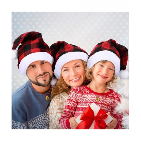 4 Pieces Christmas Santa Hat for Kids and 4 Pieces Christmas Bell Necklaces Ornaments for Merry Xmas Carnival Party $17.32 Ki...