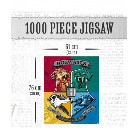 1000 Piece Jigsaw Puzzle Harry Potter Puzzle with House Crests $28.13 Jigsaw Puzzles