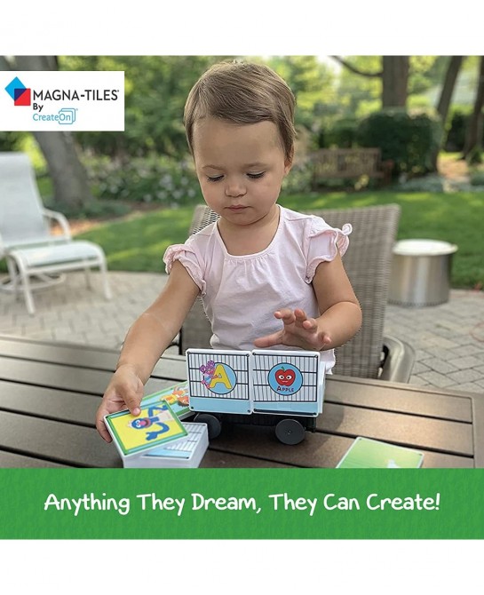 Magna-Tiles Hooper’s Store Magnetic Kids’ Building Toys Educational Magnetic Tile “Sesame Street” Toys for Ages 3+ 16 Pieces ...