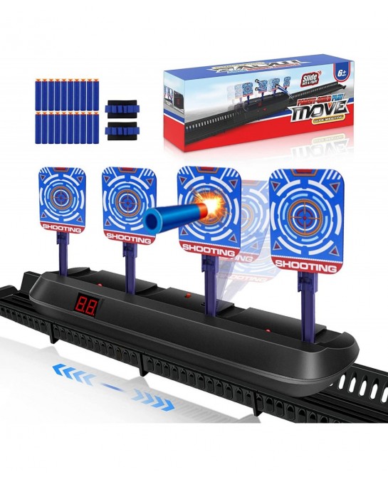 Electronic Shooting Target with Foam Dart Digital Scoring Auto Reset Target for Nerf Guns Ideal Gift Toy for Age of 5 6 7 8 9...