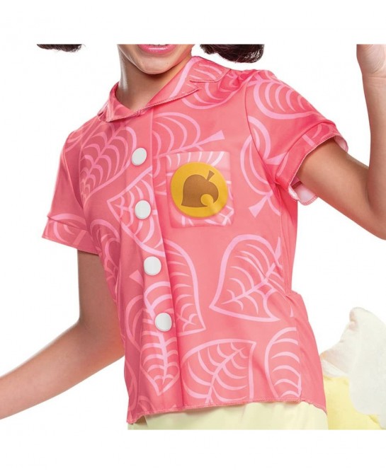 Isabelle Animal Crossing Costume Official Kids Isabelle Costume Dress and Headband Outfit $27.91 Kids' Costumes