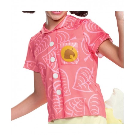 Isabelle Animal Crossing Costume Official Kids Isabelle Costume Dress and Headband Outfit $27.91 Kids' Costumes