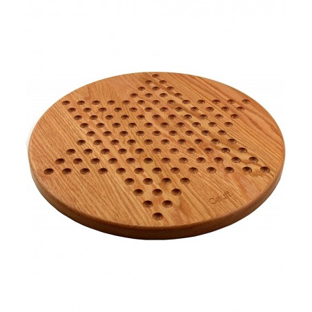 14 inch Solid Oak Wooden Chinese Checkers Board Game $82.13 Board Games
