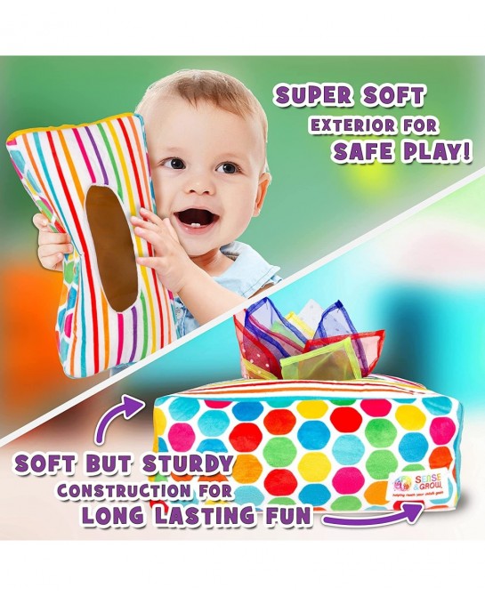 Sense & Grow Sensory Magic Tissue Box $38.89 Balls for Babies & Toddlers