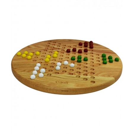 14 inch Solid Oak Wooden Chinese Checkers Board Game $82.13 Board Games