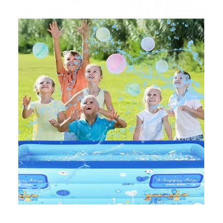 8 PCS Reusable Water Balloons for Kids Adults Refillable Water Balloons Quick Fill Self Sealing Magnetic Water Balloons for S...