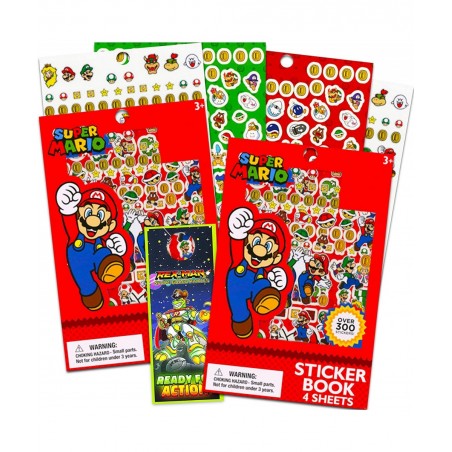 Nintendo Mario Sticker Ultimate Pack Set ~ Over 600 Super Mario Stickers Featuring Mario Luigi and More | Mario Sticker Books...