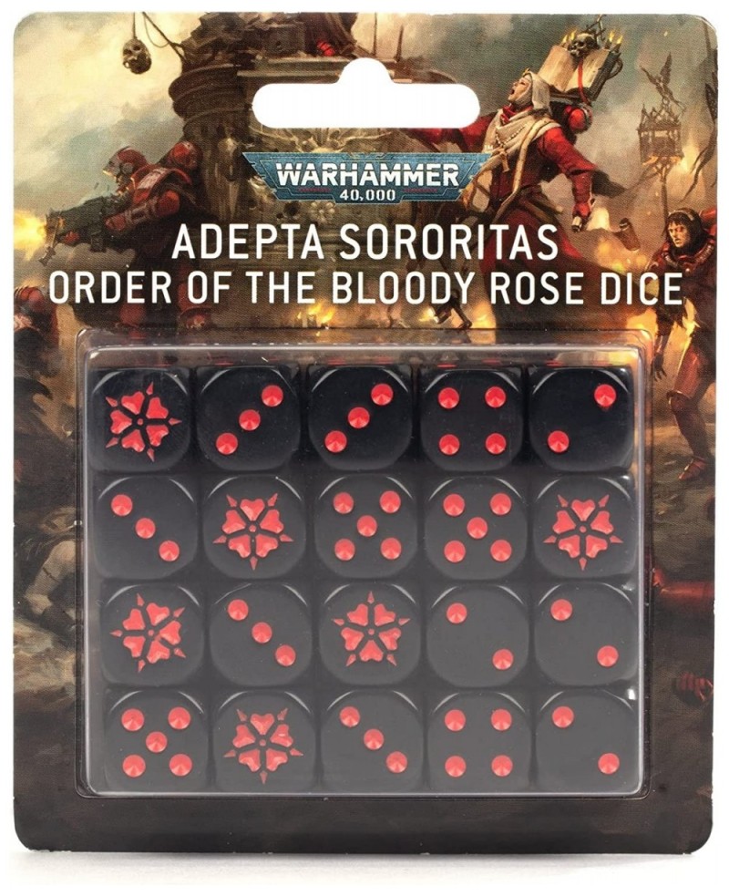 Adepta Sororitas Order of The Bloody Rose Dice Set $60.38 Game Accessories