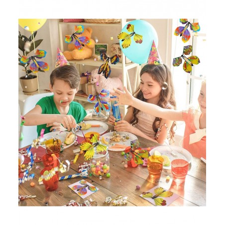 20 PCS Flying Butterfly Toy Magic Wind Up Flying Butterfly Surprise Box Wind Up Butterfly Surprise Toy for Wedding Birthday P...