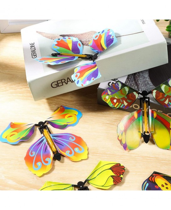 20 PCS Flying Butterfly Toy Magic Wind Up Flying Butterfly Surprise Box Wind Up Butterfly Surprise Toy for Wedding Birthday P...