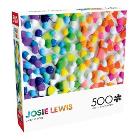 Josie Lewis - Candy Chrome - 500 Piece Jigsaw Puzzle $21.50 Jigsaw Puzzles