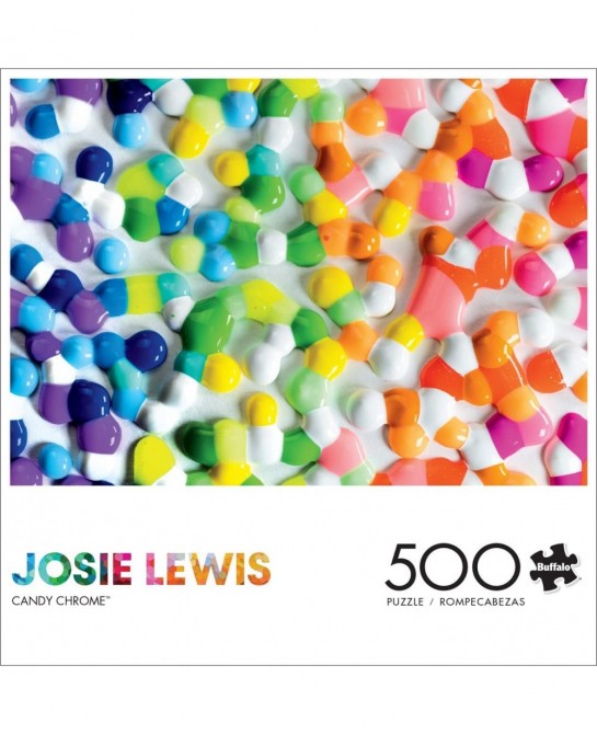 Josie Lewis - Candy Chrome - 500 Piece Jigsaw Puzzle $21.50 Jigsaw Puzzles