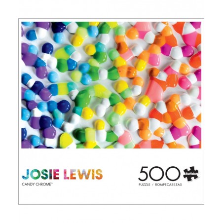 Josie Lewis - Candy Chrome - 500 Piece Jigsaw Puzzle $21.50 Jigsaw Puzzles