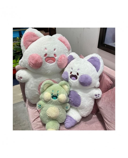 Cat Plush Cat Pillow Cute Red Panda Bear Plush Doll Doodle Meow Plush Toy Cute Cartoon Soft Stuffed Kitten Pillow Doll Plush ...