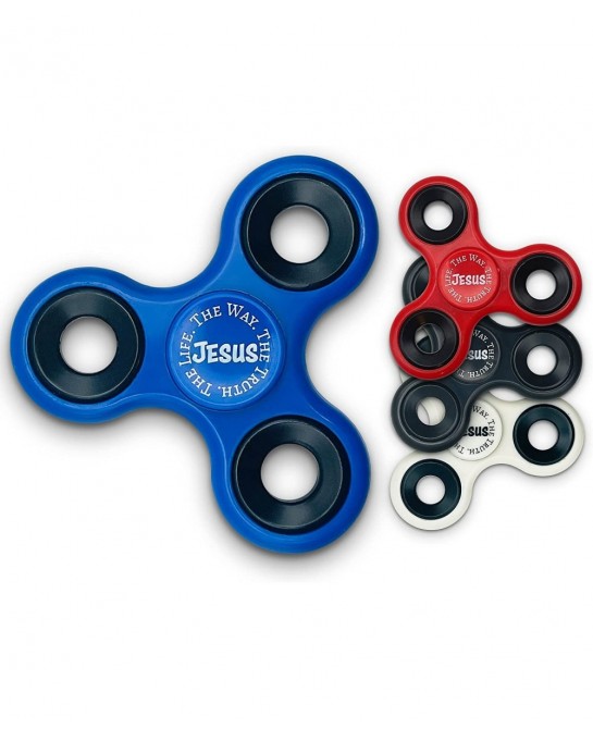 Christian Kids Gift Fidget Spinner / Presented Jesus is The Way Truth and Life Sunday School Prize Easter Idea Religious (Fid...