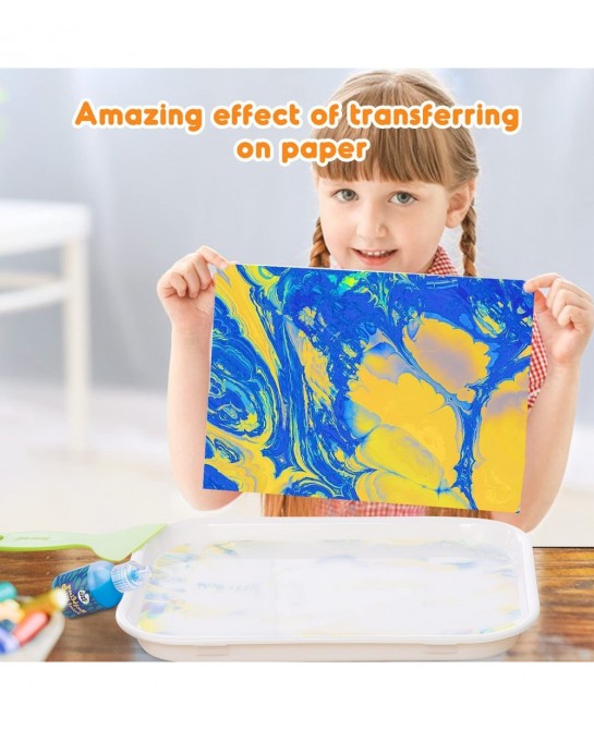 Marbling Paint Paper Best Paper Refill for All Marbling Paint Kit Perfect Water Art Paint Mate Paper Suit for Creative Painti...