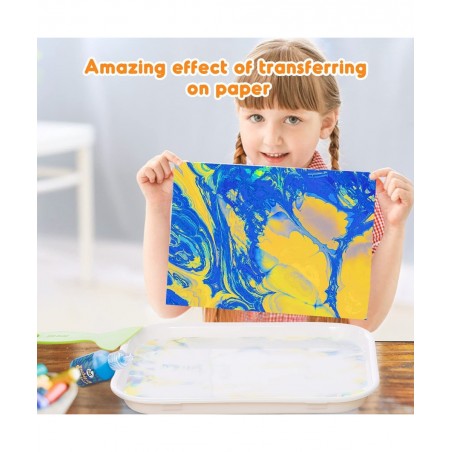 Marbling Paint Paper Best Paper Refill for All Marbling Paint Kit Perfect Water Art Paint Mate Paper Suit for Creative Painti...