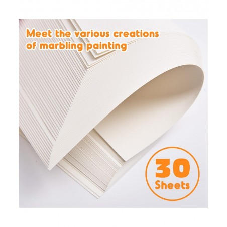 Marbling Paint Paper Best Paper Refill for All Marbling Paint Kit Perfect Water Art Paint Mate Paper Suit for Creative Painti...