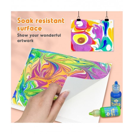 Marbling Paint Paper Best Paper Refill for All Marbling Paint Kit Perfect Water Art Paint Mate Paper Suit for Creative Painti...