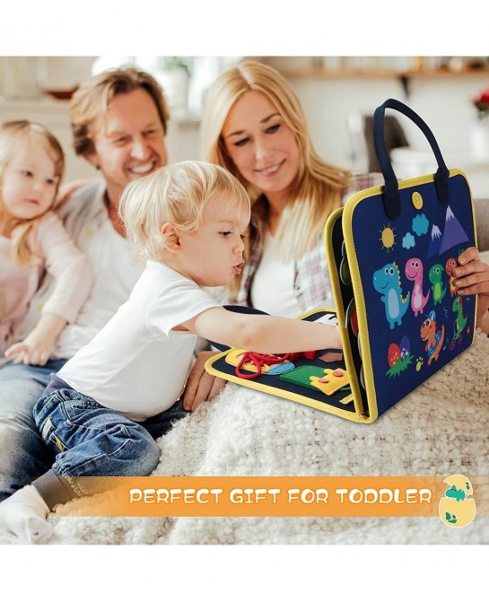 Nicetage Busy Board for Toddlers  Montessori Toys for 1 2 3 4 Year Old  Toddler Toys  Sensory Activity Board Learn Fine Motor...