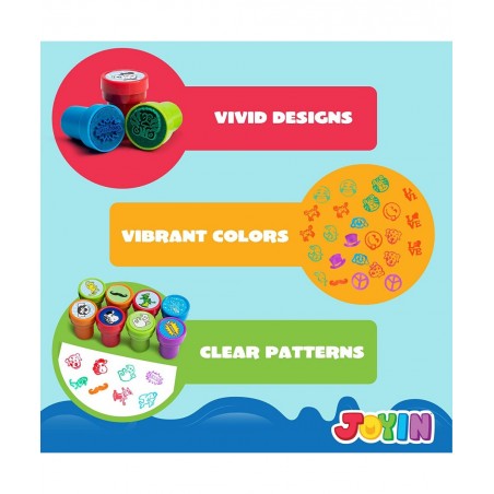 100PCS Assorted Stamps for Kids Self-Ink Stamps for Party Favor Teacher Stamps Kids Treasure Box Prize for Classroom Christma...