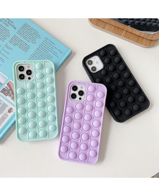 Sensory iPhone 13 Pro Case - Push Pop Fidget Toy - Slim - Lightweight - Matte - Silky Soft Touch - Bubble Fidget Sensory Toy ...