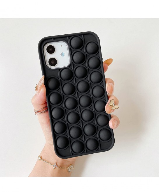 Sensory iPhone 13 Pro Case - Push Pop Fidget Toy - Slim - Lightweight - Matte - Silky Soft Touch - Bubble Fidget Sensory Toy ...