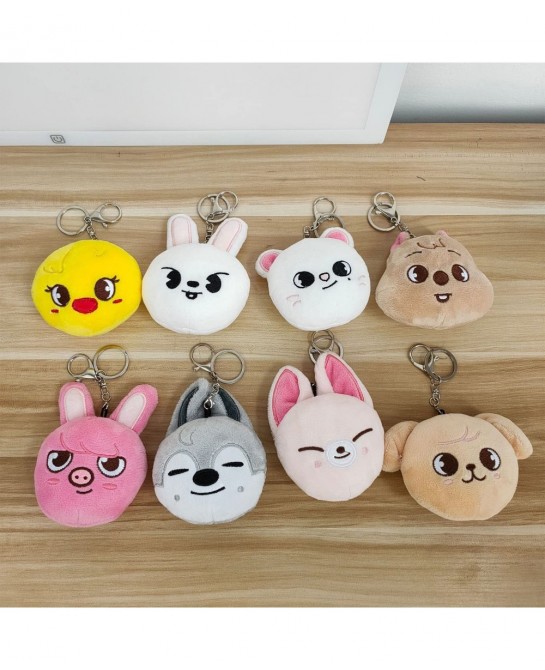 Stray Kids Skzoo Plushies Pendant Cute Anime Cosplay Plush Toys Stuffed Animals Keychain Christmas Birthday Gifts for Childre...