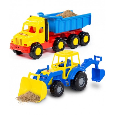 Dump Truck Toy - Excavator Toy for Boys Set - Beach Toys For Toddlers - Sandbox Toys For Toddlers Age 2-4 - Construction Vehi...