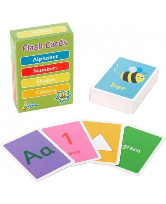 Educational Flash Cards Toddler Kids 66 Flashcards Alphabet Numbers Shapes Colors $26.17 Educational Flash Cards