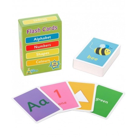 Educational Flash Cards Toddler Kids 66 Flashcards Alphabet Numbers Shapes Colors $26.17 Educational Flash Cards