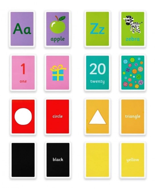 Educational Flash Cards Toddler Kids 66 Flashcards Alphabet Numbers Shapes Colors $26.17 Educational Flash Cards