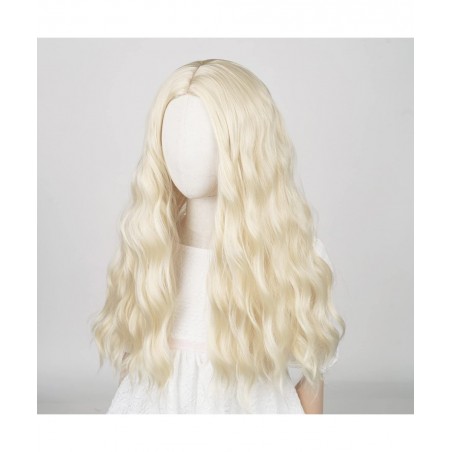 Blonde Kids Sarah Costume Wig Long Curly Blonde Cosplay Wig for Girls $41.56 Kids' Dress-Up Accessories
