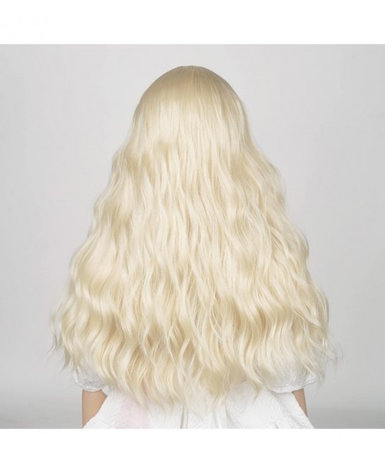 Blonde Kids Sarah Costume Wig Long Curly Blonde Cosplay Wig for Girls $41.56 Kids' Dress-Up Accessories